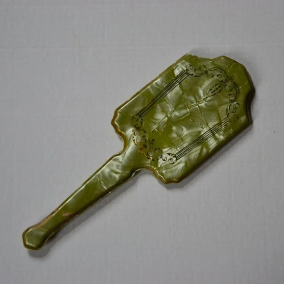 Vtg  Bakelite Handheld Mirror - Picture 1 of 3